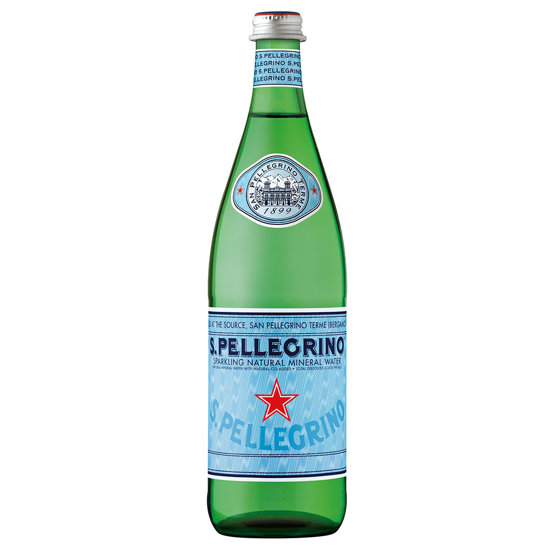 S.Pellegrino Sparking Mineral Water Glass Bottle 750ml