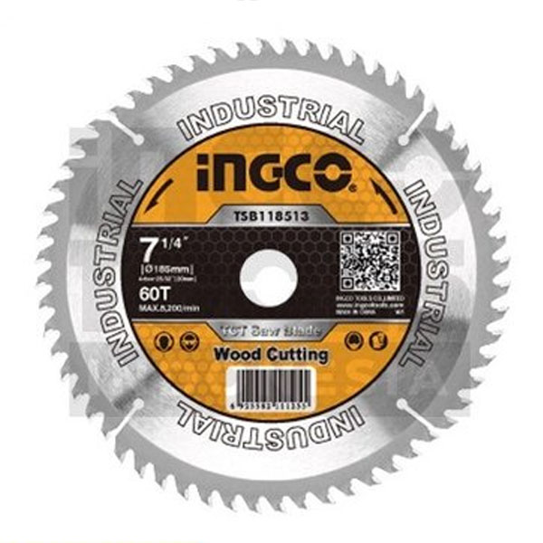 Ingco – TCT Saw Blade – Wood 60T (185mm)