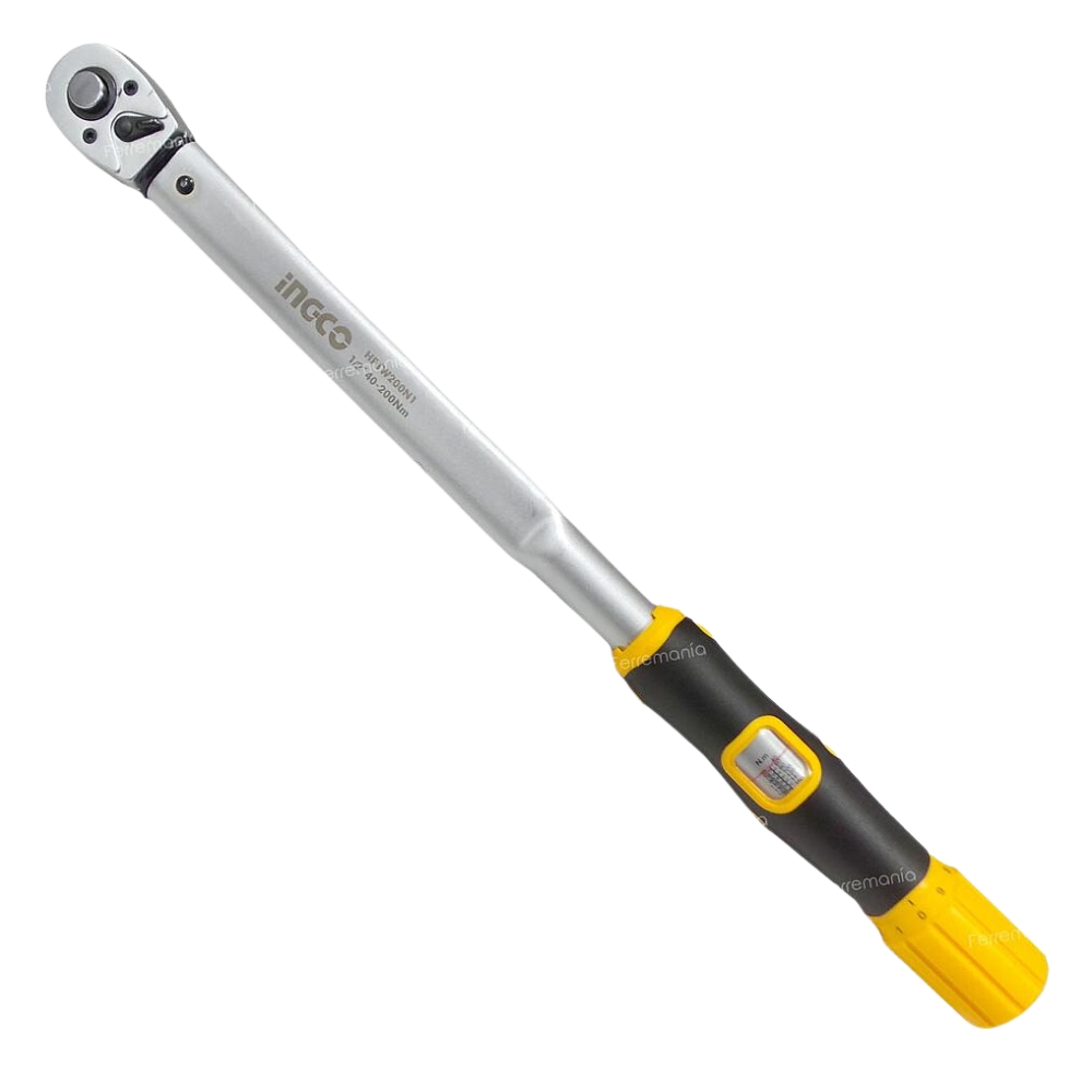 Ingco – Torque Wrench – 1/2″ – 530mm – 40-200 N.m ADJ Cr-V