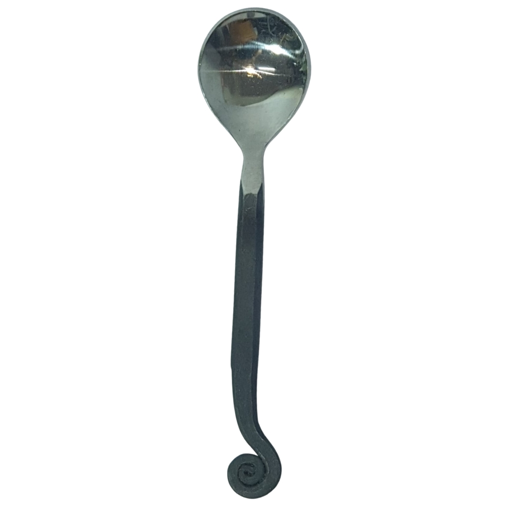 Stainless Steel Spoon with Black Handle