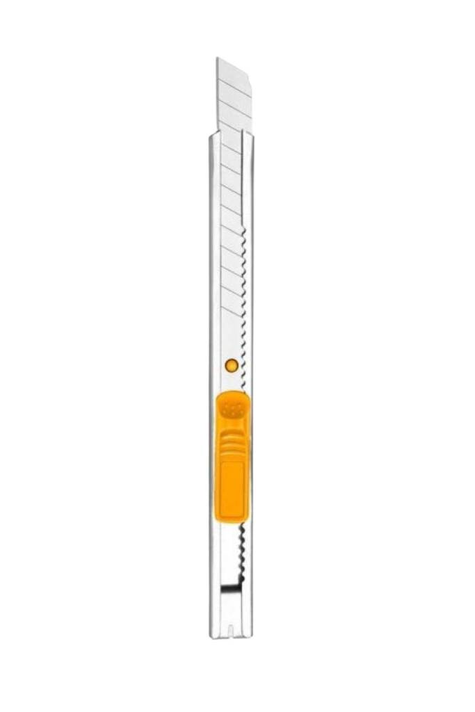 Ingco – Stainless Steel Snap-Off Knife (132 mm) + 1 Blade (9 mm x 80mm)