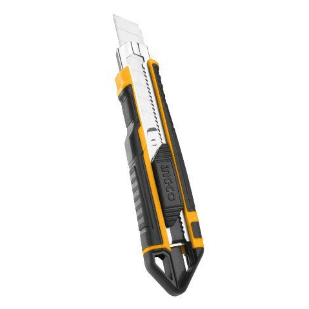Ingco – Snap-off Knife (169 mm) + 3 Blades (18mm x 100mm)