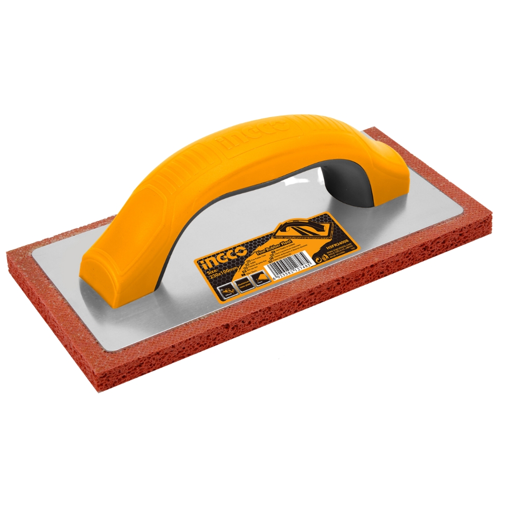 Ingco – Fine Rubber Float – 230x100mm – Plastic Handle