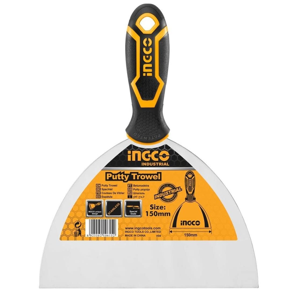 Ingco – Putty Knife – 150mm – Stainless Steel Blade
