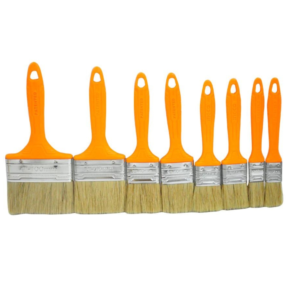 Ingco – Paint Brush – Plastic Handle – 8Piece