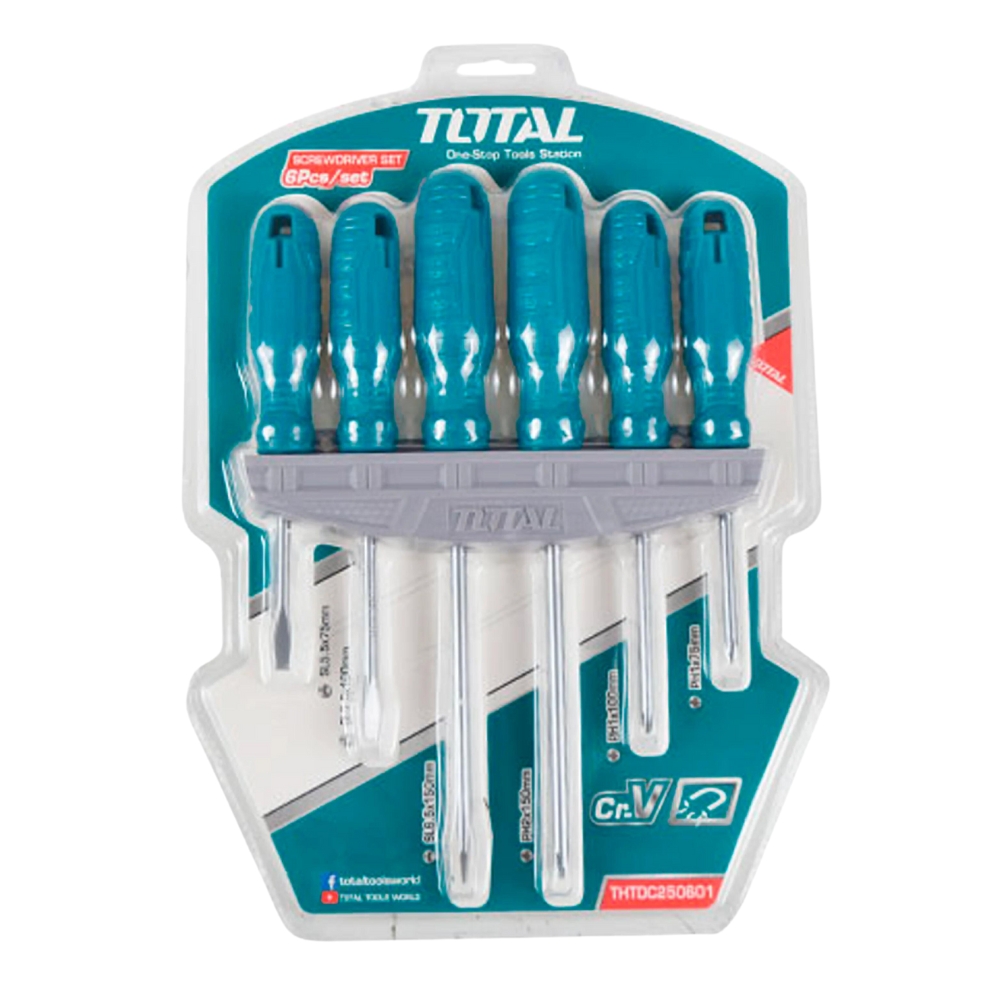 Total Tools – 6 Pieces Screwdriver Set