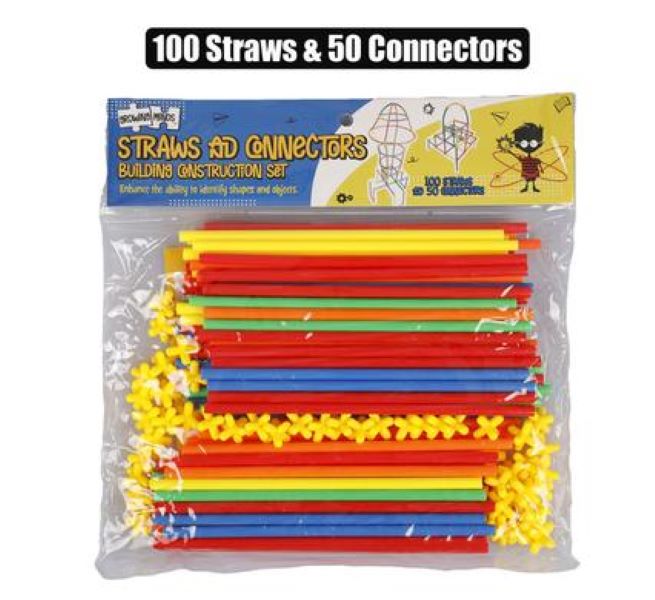 Plastic Straws & Connectors Construction Building Set