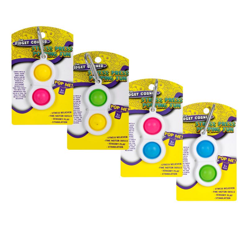 Pop It Double Dimple Fidget Popping Sensation Sensory Toy – Pack of 2