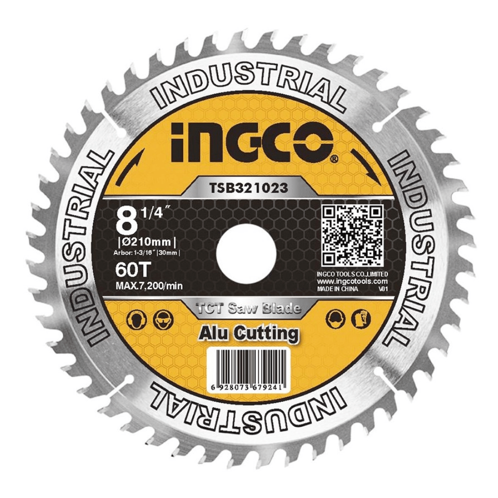 Ingco – TCT Saw Blade for Aluminum (210 x 60T ) (16/25.4)
