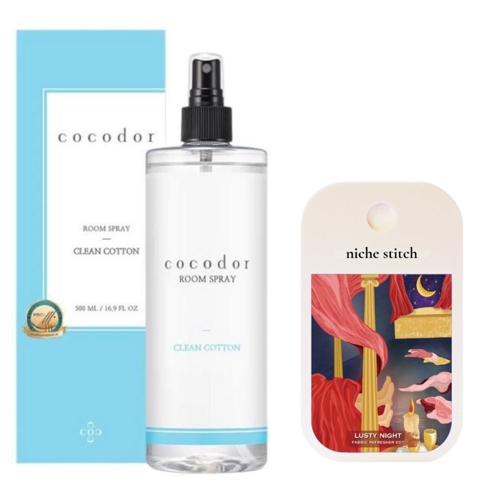 Cocod’or – Room Spray – Clean Cotton and Pocket Perfume – Lusty Night