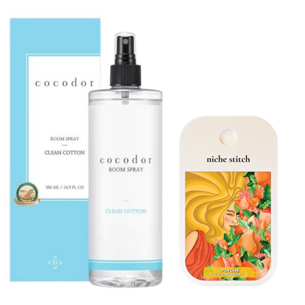 Cocod’or – Room Spray – Clean Cotton and Pocket Perfume – Psyche