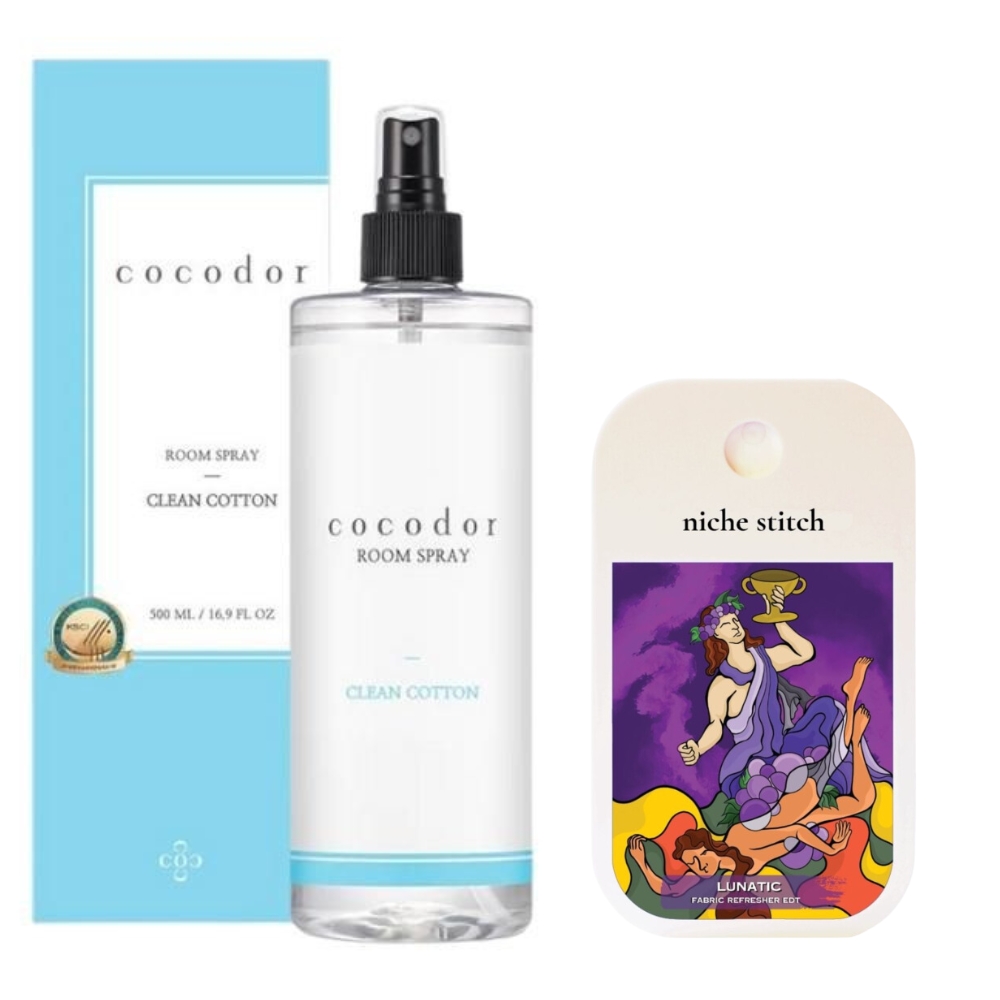 Cocod’or – Room Spray – Clean Cotton and Pocket Perfume – Lunatic