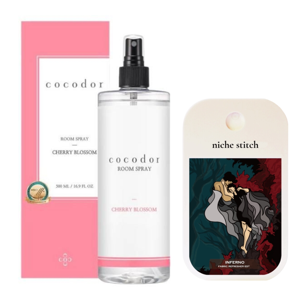 Cocod’or – Room Spray – Cherry Blossom and Pocket Perfume – Inferno