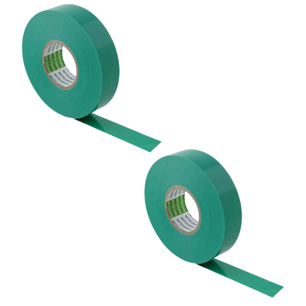 NITTO Insulation Tape 20m Green – Pack of 2