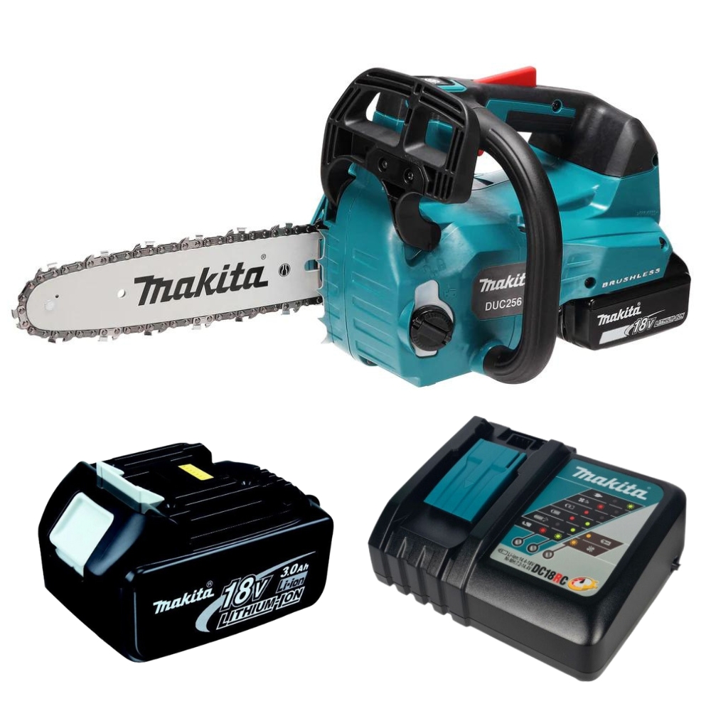 Makita – Cordless Chain Saw with Charger and 3.0Ah Battery