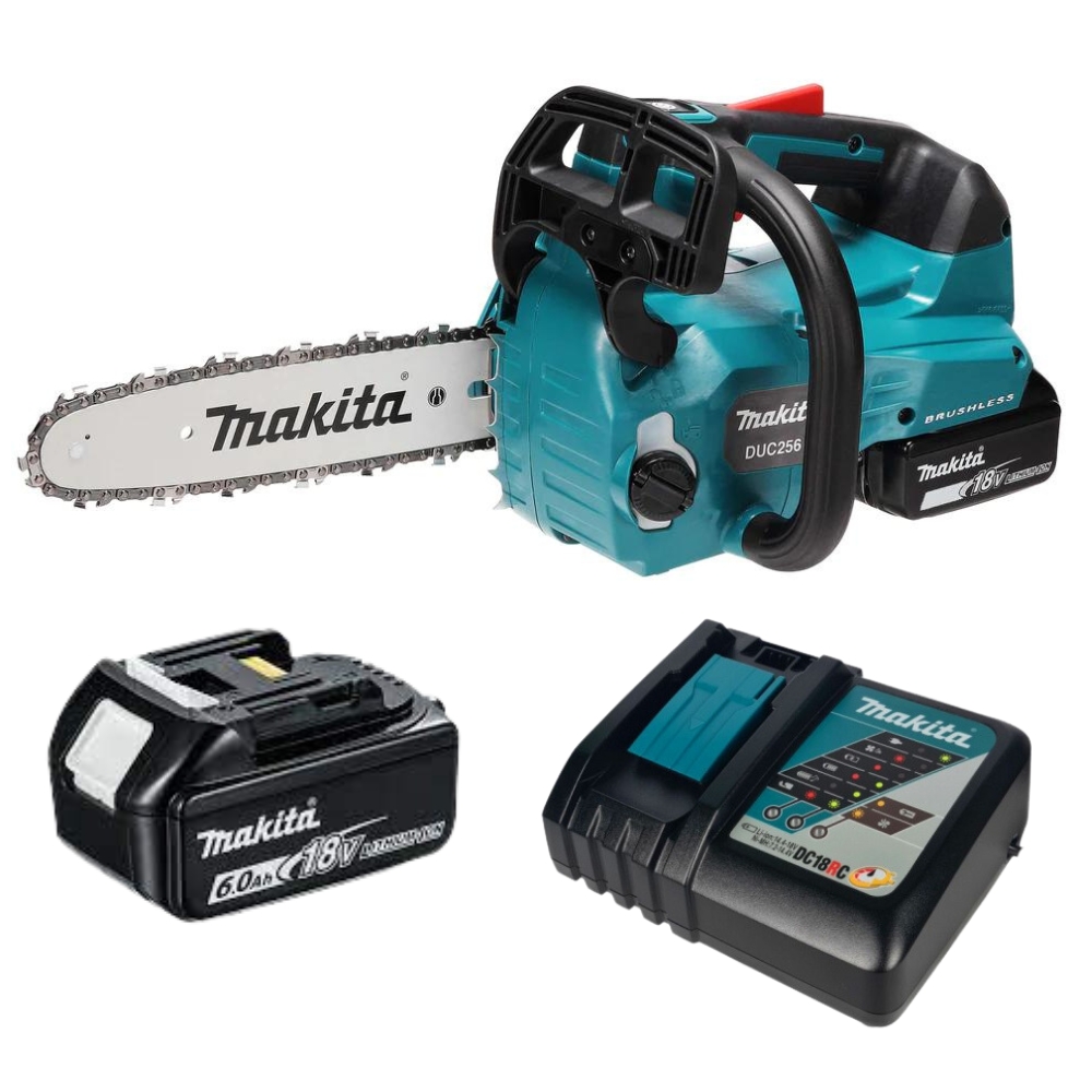 Makita – Cordless Chain Saw with Charger and 6.0Ah Battery
