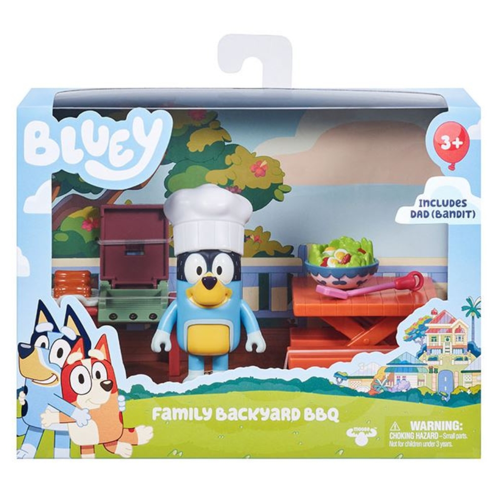 Bluey – Series 2 & Series 3 Mini Playset – Family Backyard BBQ