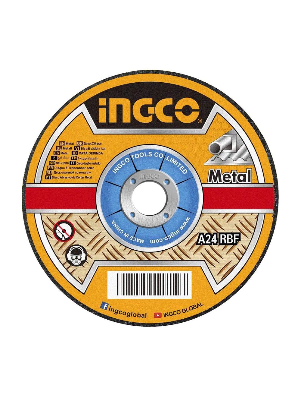 Ingco – Abrasive Metal Cutting Disc (230 x 1.6 x 22.2 mm)