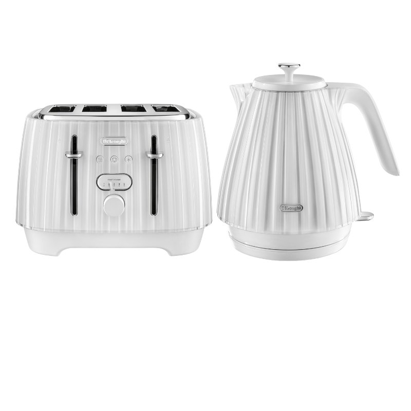 Delonghi Ballerina Kettle And Toaster Set – White