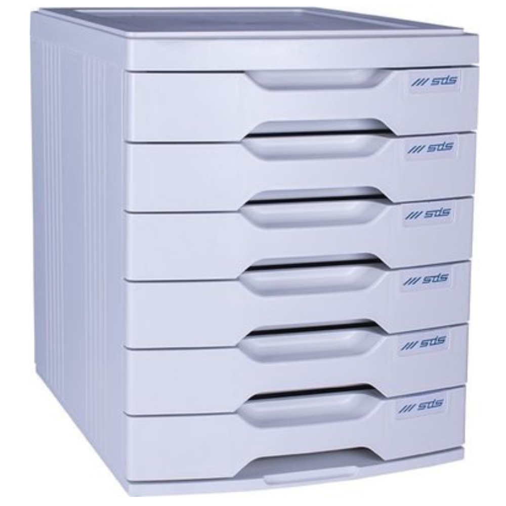 SDS – 6 Drawer Filing System , Egg Shell
