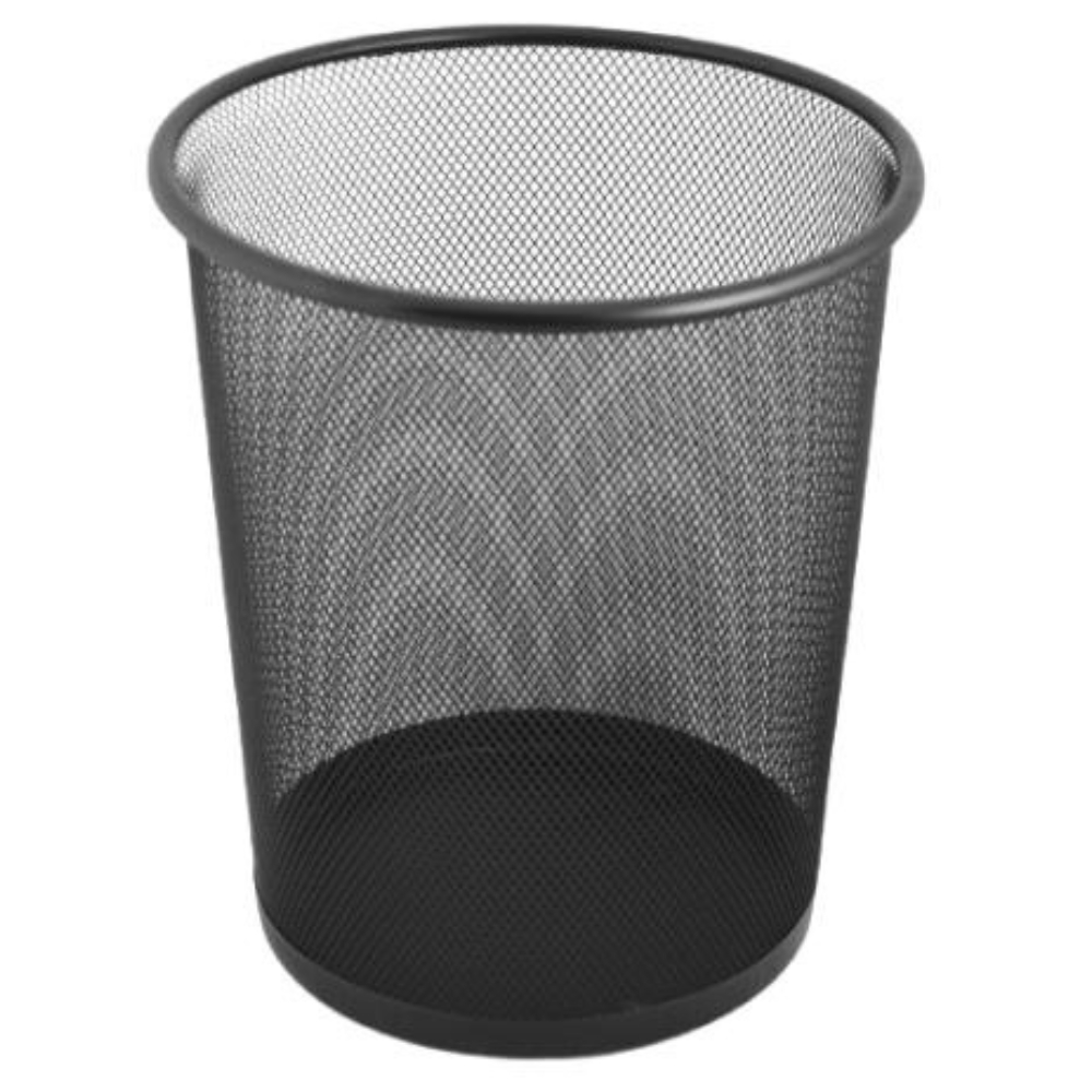 SDS – Square Waste Bin M905 Wire Mesh Metal, 15L Black
