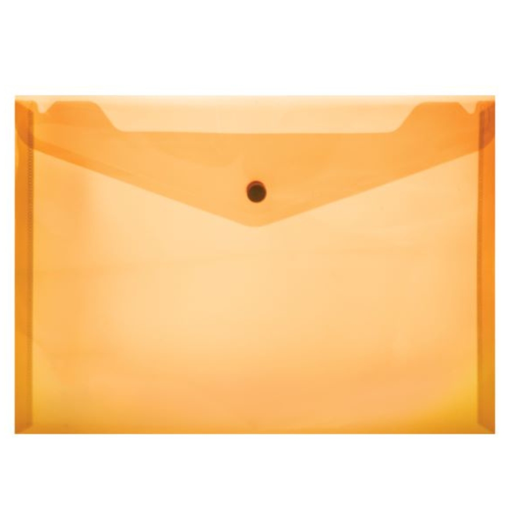 Treeline – Carry Folder A4 PVC Orange with Stud – Pack of 12