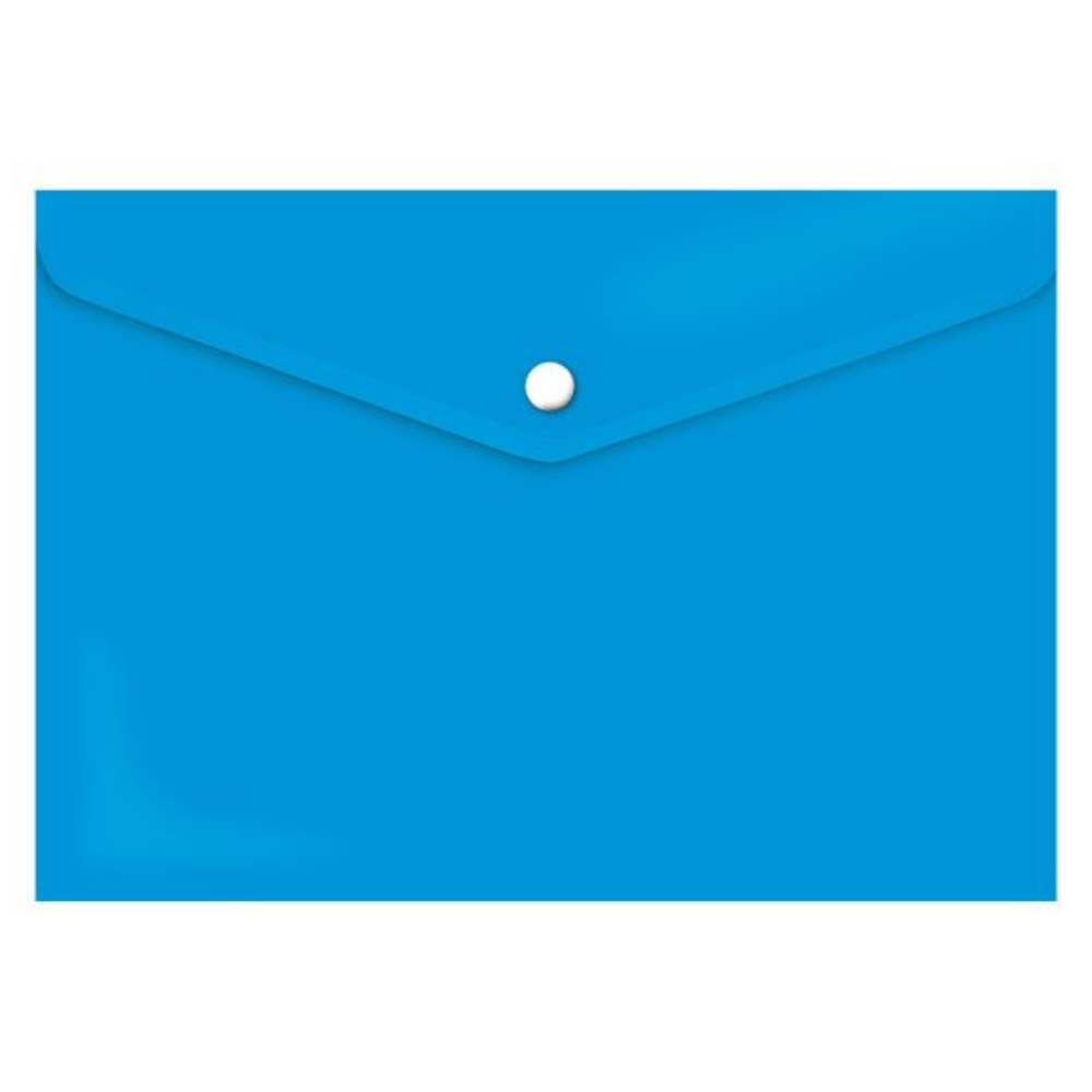 Treeline – Carry Folder A4 PVC Azure Blue with Stud – Pack of 12