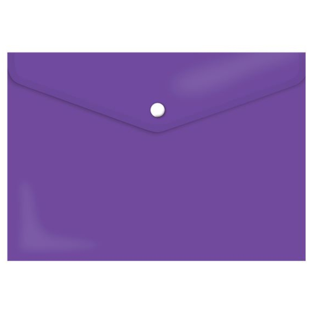 Treeline – Carry Folder A4 PVC Electric Purple with Stud – Pack of 12