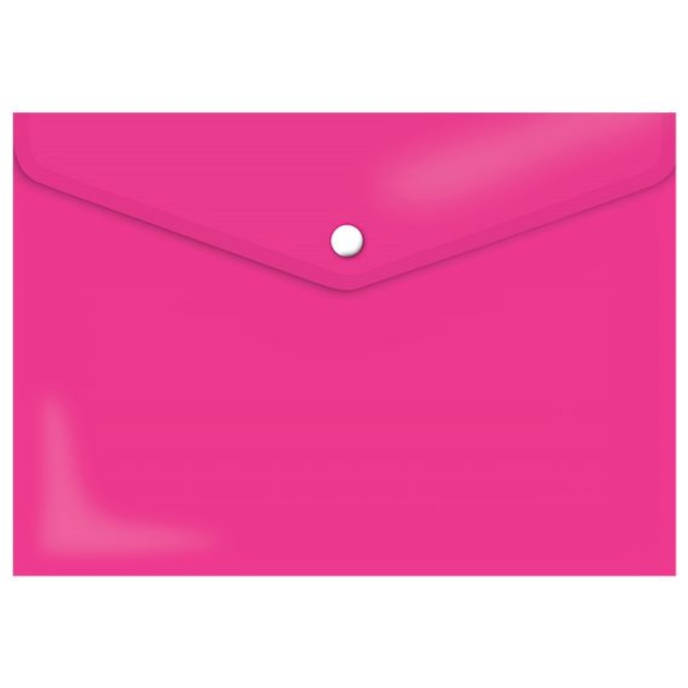 Treeline – Carry Folder A4 PVC Hot Pink with Stud – Pack of 12