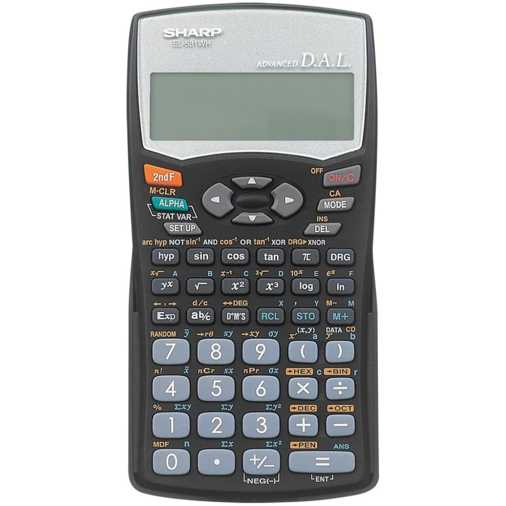 Sharp – EL531 WH-BBK Scientific Calculator 272 Functions 12 Digit
