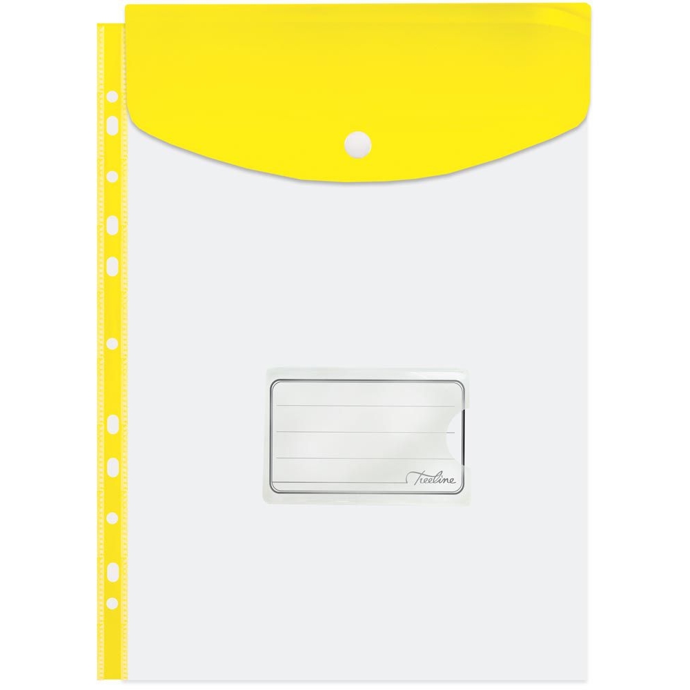 Treeline – Filing Carry Folder A4 Yellow – Pack of 5