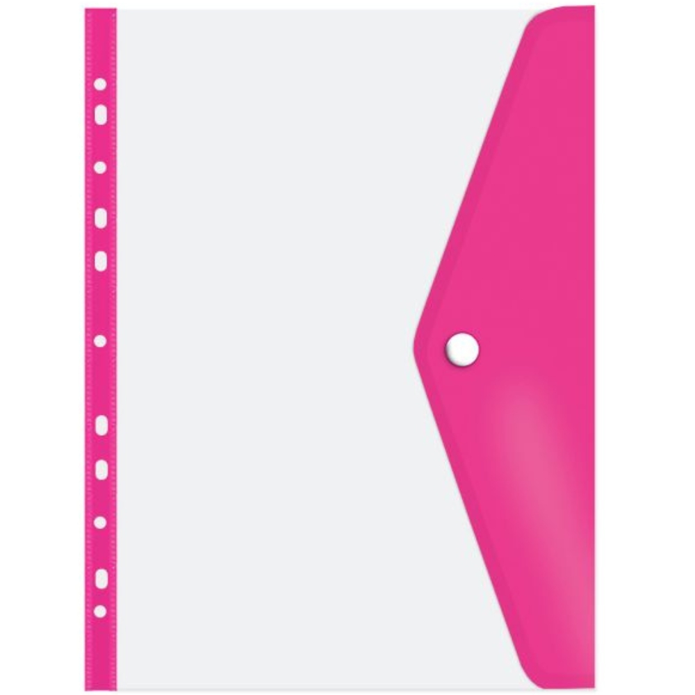 Treeline – Filing Carry Folder Open Long Side Hot Pink – Pack of 5