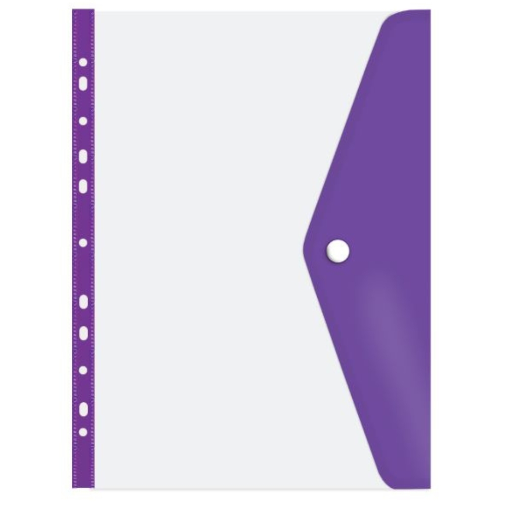 Treeline – Filing Carry Folder Open Long Side Electric Purple – Pack of 5