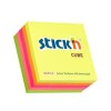 Stick’n – Neon Stripe Cubes (76 x 76mm), 400 sheets per pad – Box of 12 Stick’n – Neon Stripe Cubes (76 x 76mm), 400 sheets per pad – Box of 12