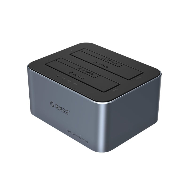 Orico 2.5″/3.5″ HDD/SSD Dual-Bay Docking Station