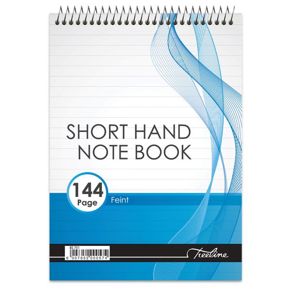 Treeline – A5 Top Bound 144 pg Short Hand Note Book Feint , Pack of 10