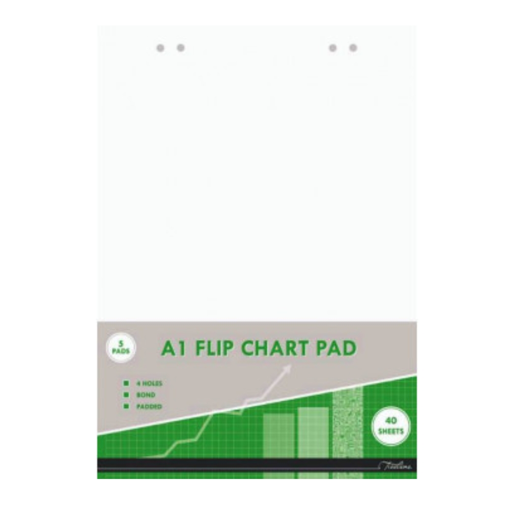 Treeline – A1 Flipchart Pad 40 Sheets, Pack of 5
