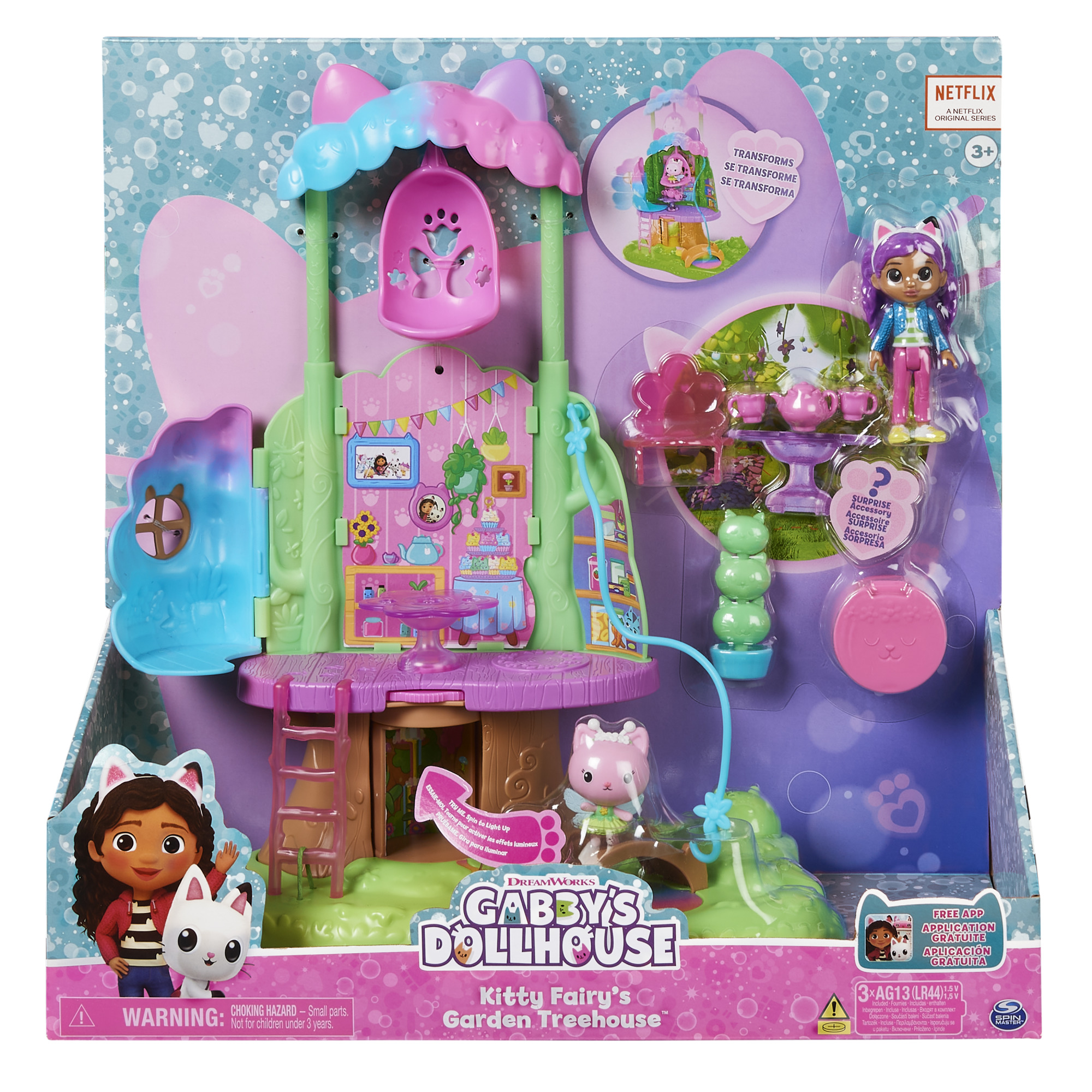Gabby’s Dollhouse Kitty Fairy’s Garden Treehouse