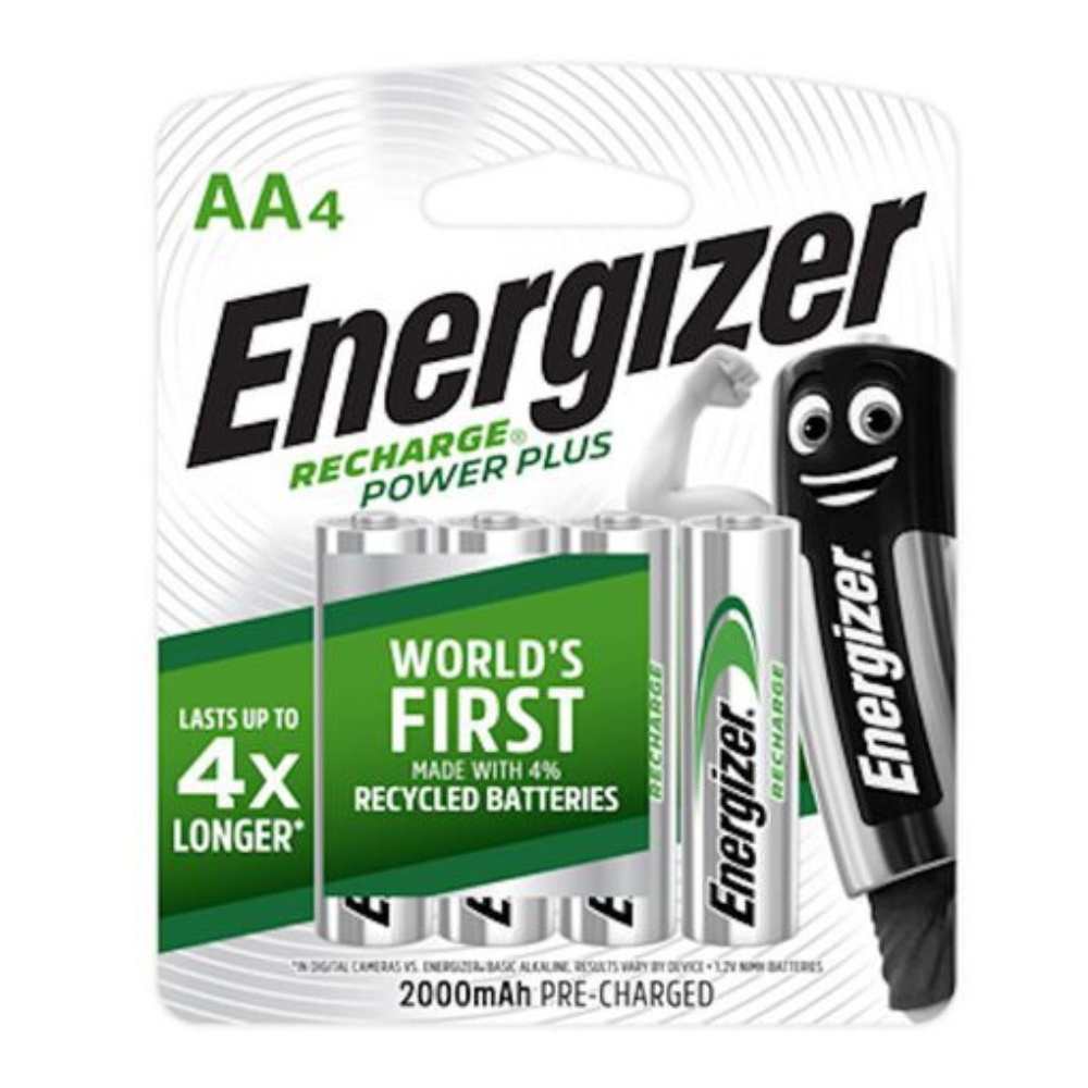 Energizer – Recharge AA , Blister Pack 4 (2000mAh)