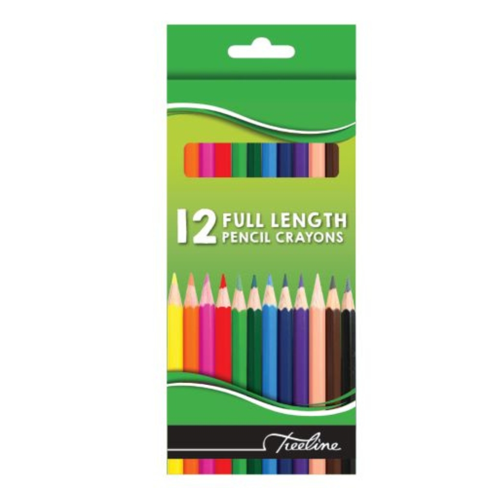 Treeline – Pencil Crayons 12’s Full Length (Pack of 12)