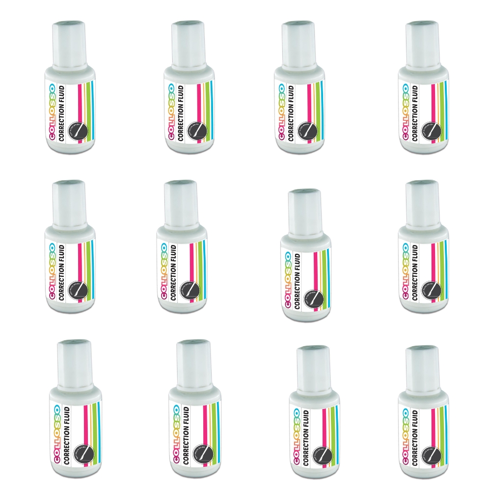 Collosso – Correction fluid (20 ml) brush, Box of 12