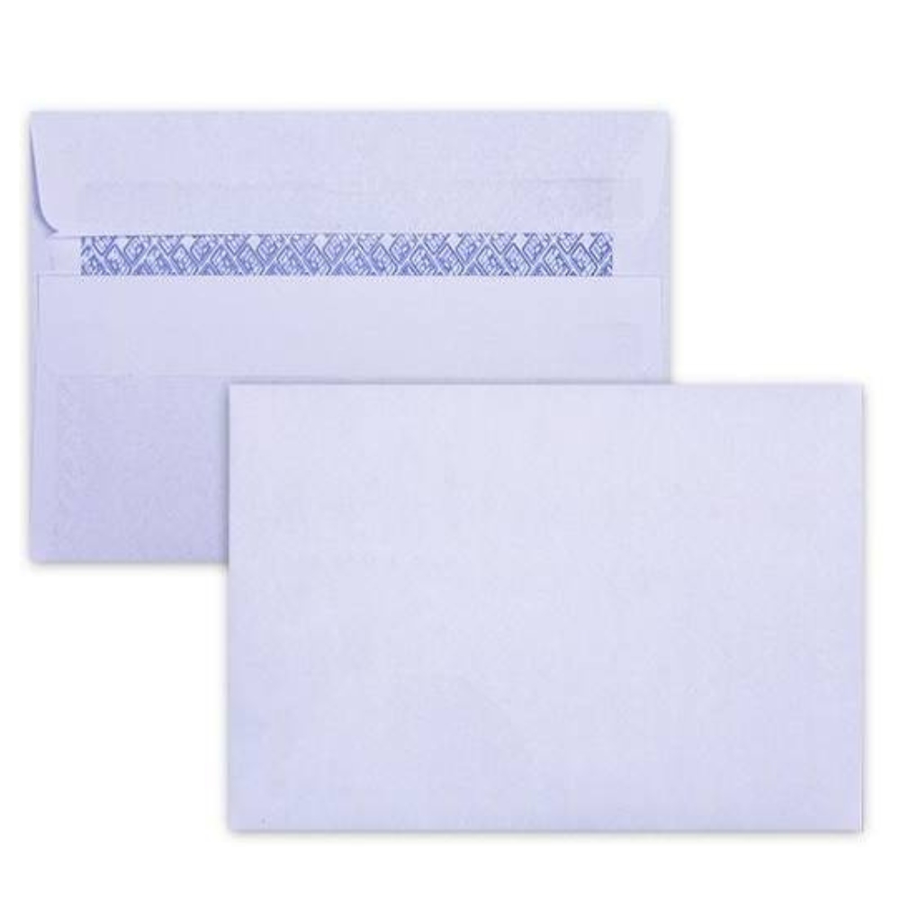 LEO – Self Seal Envelopes C6 White Opaque , Open Short Side (Box of 500)