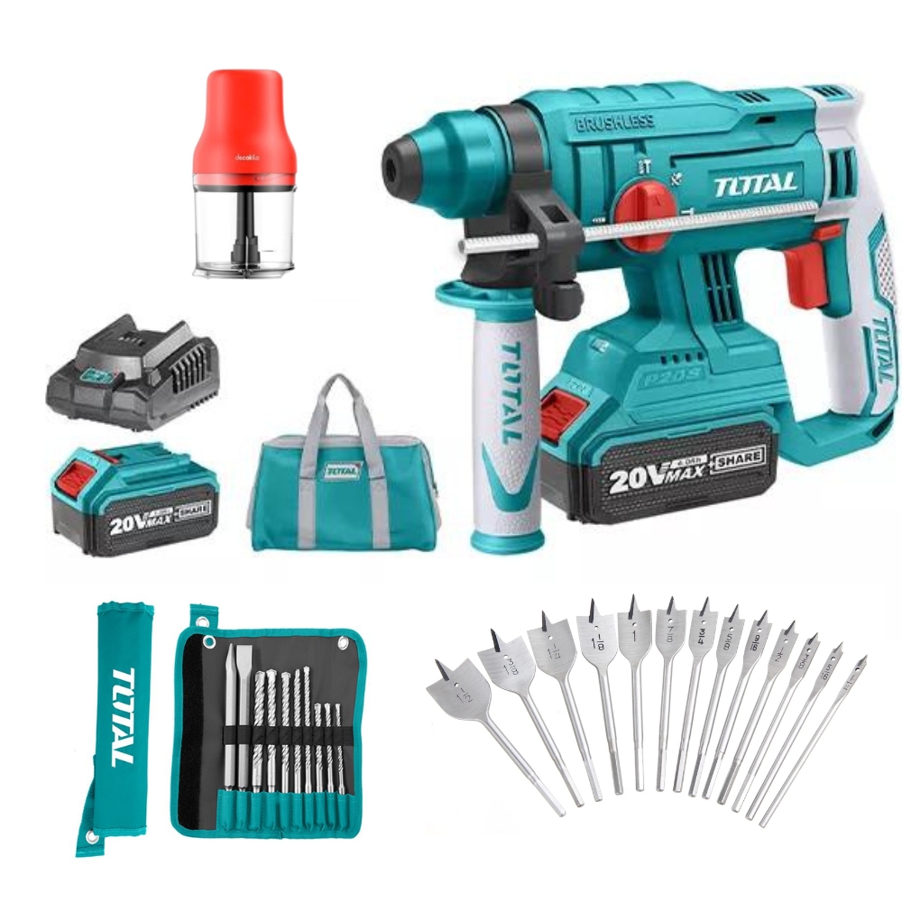 Total – Lithium Ion Cordless 2 Piece Combo kit + Deca