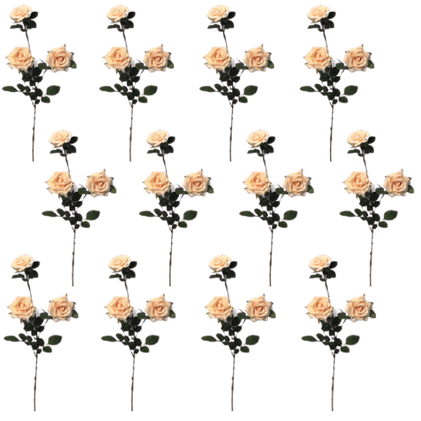 Toolhome Blossoms – Rose Diamond – Pink Pearl (Pack of 12 Stems) – 50cm