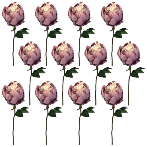 Toolhome Blossoms – Closed Peony – Dusty Pink (Pack of 12 Stems) – 32cm