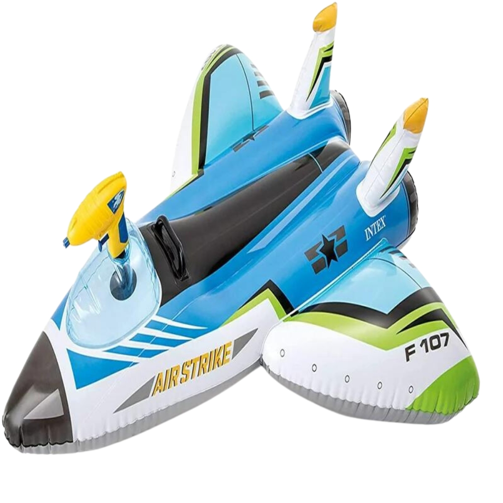 Intex – Water Gun Plane Ride-Ons – Blue
