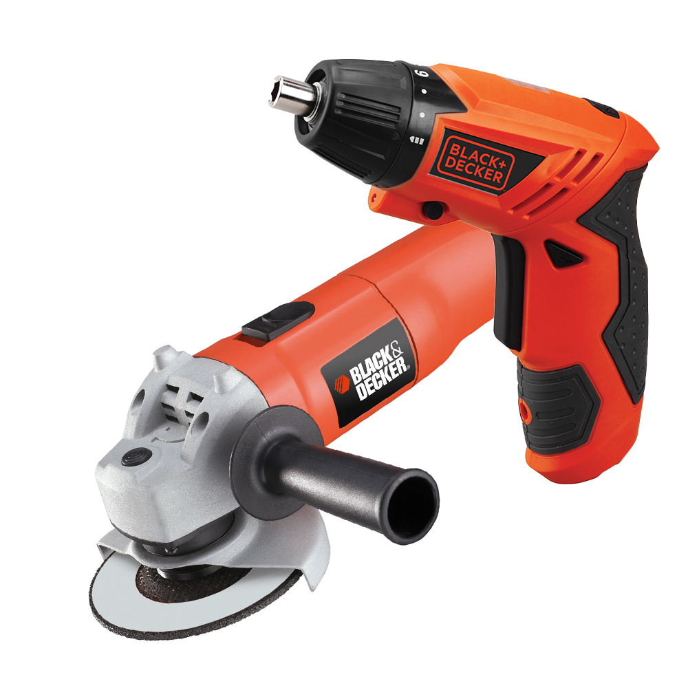 Black & Decker – Small Angle Grinder & Cordless Screw Driver
