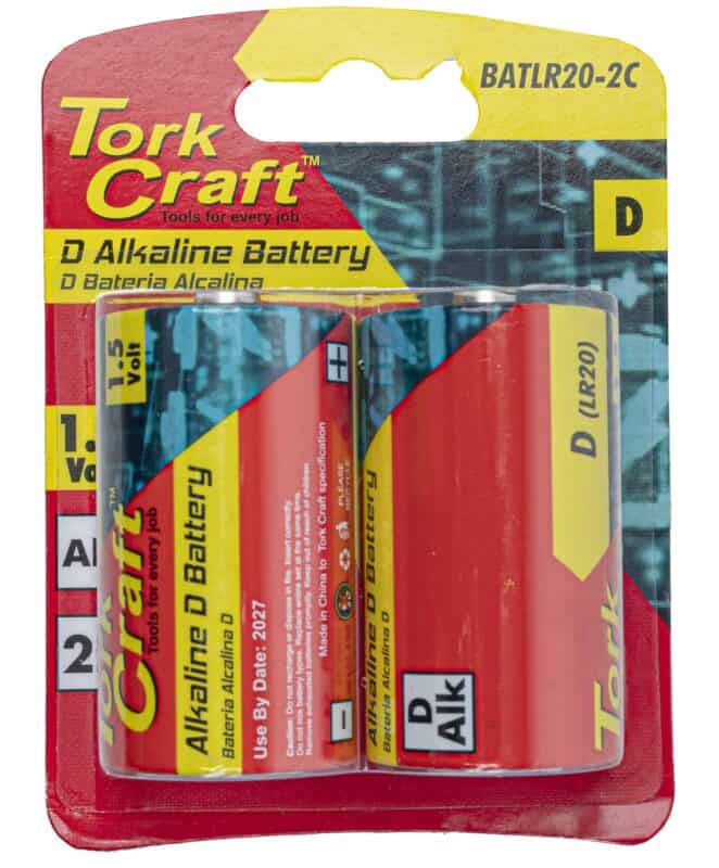 Tork Craft – D Alkaline Battery (1.5 V)