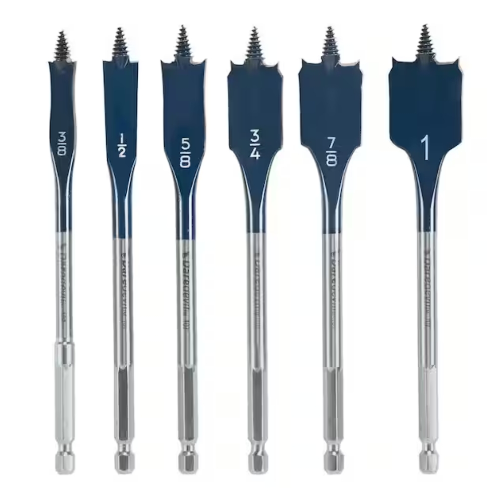 Bosch – Flat Spade Drill Bit Self-Cut , Set of 6