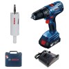 Bosch – Impact Drill Kit GSB 180-LI Kit with Metal Holesaw – 25mm Bosch – Impact Drill Kit GSB 180-LI Kit with Metal Holesaw – 25mm